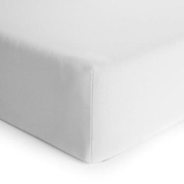 Imagem de Lençol Mini Cama Papi Malha Algodão Branco com Elástico, Branco, Único