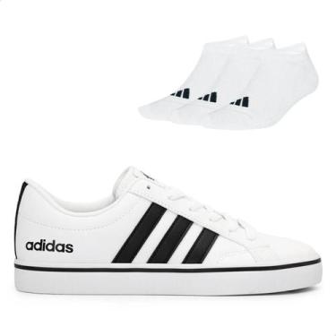 Imagem de Kit Tênis Adidas Masculino Vs Pace 2.0 + 3 Pares de Meias Adidas Invis