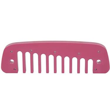 Imagem de Grcfumo Pente de gaita pente, 10 orifícios de alumínio de alumínio pequeno encaixe de instrumentos musicais, peças de instrumentos musicais para iniciantes (Rose Red)