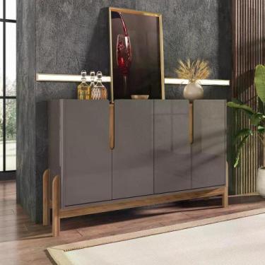 Imagem de Buffet Lizz 170 cm - Casa D, Cinza Perola/Cedro