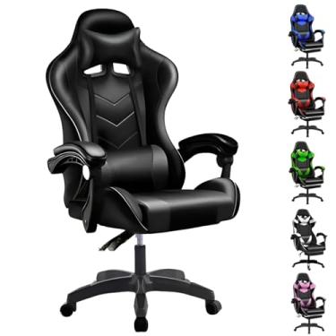 Imagem de Cadeira Escritório Gamer Reclinável Ergonômica Profissional (Preto)