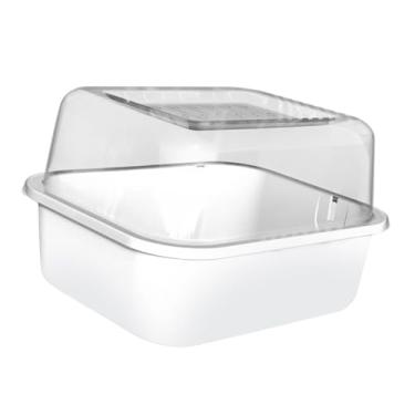Imagem de Generic Gaiola para hamster pequeno habitat para animais de estimação suprimentos transparentes confortáveis compactos para ouriço porquinho-da-índia fácil de, única Gaiola