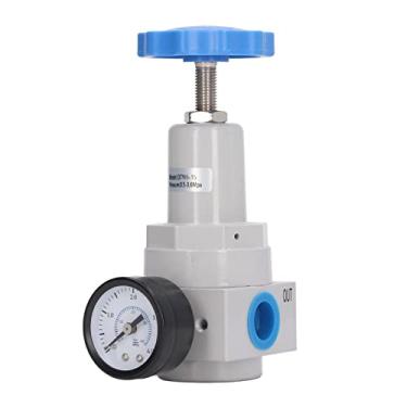 Imagem de Regulador de pressão do compressor de ar G1/2in 0,5 3,6MPa Controlador de válvula de controle com medidor para ferramentas pneumáticas industriais Aço inoxidável de liga de