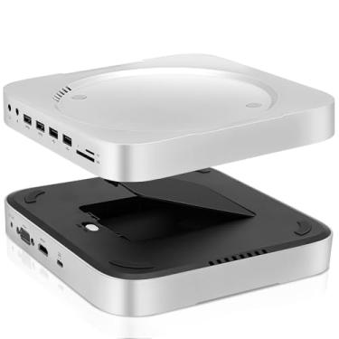 Imagem de Dispositivo Versátil de Armazenamento de Vídeo HD com Conexividade 12 em 1, Suporta Discos Rígidos SATA de 2,5, USB 3.0 + USB 2.0, Portas de Ecrã Duplo HDMI/VGA, Conector de Tipo para Mac Mini 2