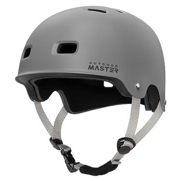 Imagem de OutdoorMaster Capacete de ciclismo para skate - Beetles confortável, capacete de bicicleta para adultos, jovens e crianças - dois forros removíveis, ventilação, multiesportivo, scooter, patins