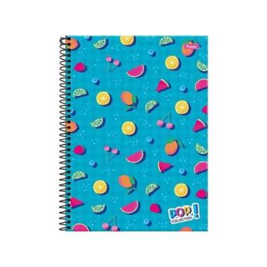 Imagem de Caderno Escolar Espiral A4 80 Folhas Capa Dura Colegial Pop - Culturam