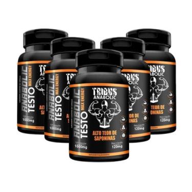 Imagem de Kit 5x Testo Max Energy 120 Cápsulas Medinfarm, Sem Sabor