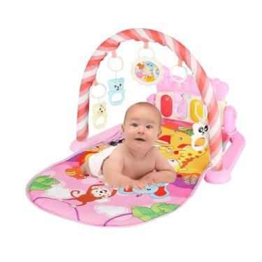 Imagem de Tapete De Atividade Piano Musical Interativo Infantil Mobile (Rosa)