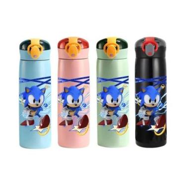 Imagem de Copo Infantil De Aço Inoxidável Isolado Com Canudo De 460ml, Garrafa P