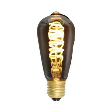 Imagem de Lâmpada LED Filamento Vintage Retro Edison E27 Espiral A60 T45 ST64 T1