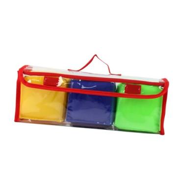 Imagem de Dynwave 3x jogando cubos de jogo aprendendo cartas de dados DIY Coleção de 6 lados com cubos de bolso de bolsa de armazenamento para presente de aniversário