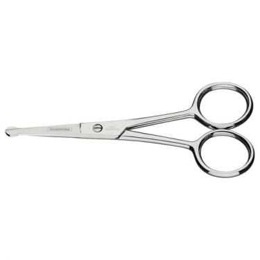 Imagem de Tesoura de Pelos e Unha para Bebês Tramontina em Aço Inox 4"