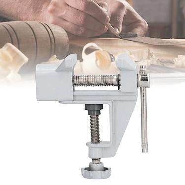 Imagem de Torno de bancada, prensa de liga de alumínio, base giratória com travamento de alto padrão para acabamento de projeto detalhado