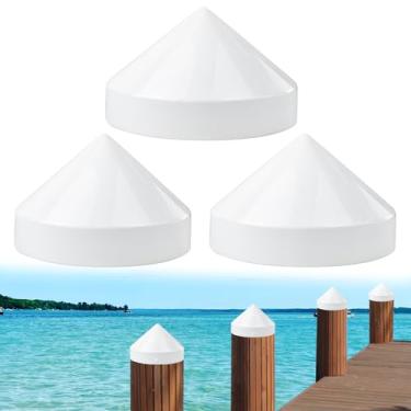 Imagem de Tampa de pilão de cone de 20 cm + 21 cm + 23 cm para doca marítima, tampa de empilhamento para cabeçote de tubulação de poste de doca, tampas de pilão de doca para embarcações marítimas, docas