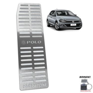 Imagem de Descanso de Pé Gravação em Prata Polo Comfortline 2018 2020