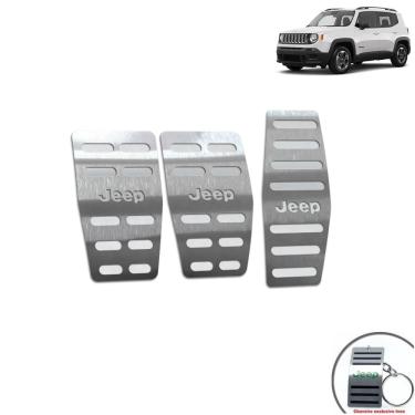 Imagem de Pedaleiras Em Aço Inox Jeep Renegade Manual Prata