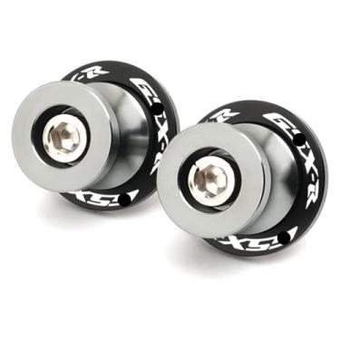 Imagem de Compatível com GSXR 125/150/600/750/1000 GSX-R Spools Sliders Parafusos de suporte CNC M8 Acessórios de motocicleta Braço oscilante 1 par de parafusos (titânio)