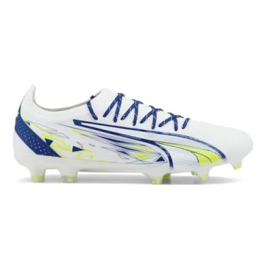 Imagem de Puma Chuteiras masculinas Cp10 X Ultra Ultimate Firm Ground/Ag Chuteiras de futebol com chuteiras fechadas, solo firme, grama - branco - tamanho 42 M