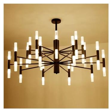 Imagem de Lustres de designer de moda moderna, preto, dourado, LED, teto, art déco, suspenso, lustre compatível com sala de estar, loft, quarto, cozinha, luminária