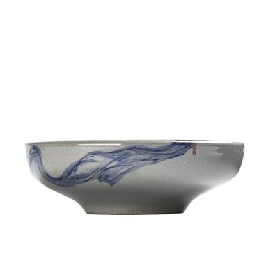 Imagem de URGDWEKJY Tigela de salada, tigela de sopa, tigela de arroz de cerâmica doméstica, tigela de salada, tigela de ramen, prato de sopa grande, utensílios de mesa, tigela de frutas