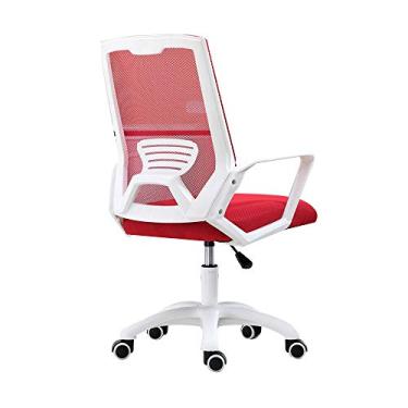 Imagem de UISLA Computador executivo altura ajustável computador engenharia humana malha assento doméstico escritório para quarto estudante dormitório