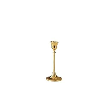 Imagem de Castiçal votivo de metal nórdico à luz de velas jantar retro ferro castiçal ornamentos galvanizado ouro casamento castiçal decoração sala de jantar