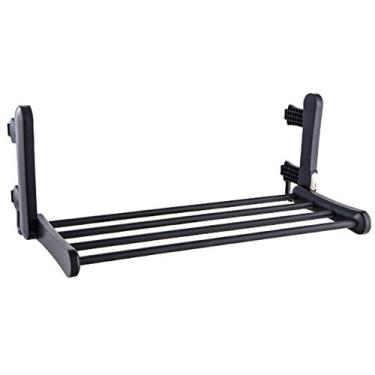 Imagem de Aquecedor de toalha dobrável, escorredor de toalhas elétrico, secador de toalha montado na parede de 4 barras, rotação de 90°, para banheiro doméstico.