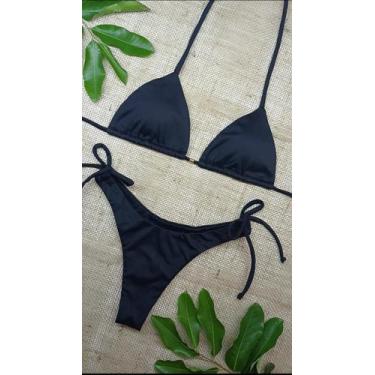 Imagem de Biquini Asa Delta Fio Duplo Varias Cores com Bojo Removível do P ao GG