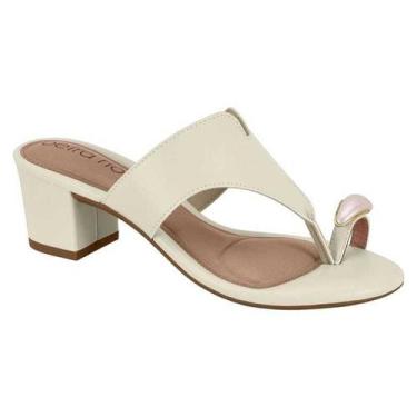 Imagem de Sandalia Tamanco Beira Rio Conforto Ref.8426.1214, Branco, Off, 35