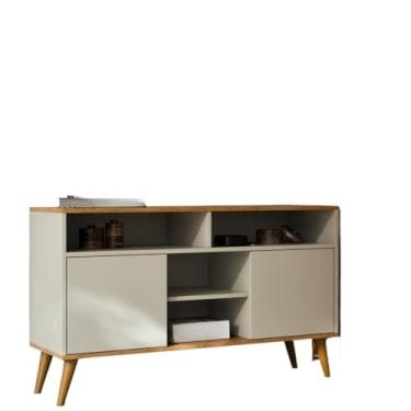 Imagem de Rack Intense 2 Portas para TV de até 32 Polegadas Com Pés Retro Organização Completa e Design que Transforma Sua Sala (BRANCO)