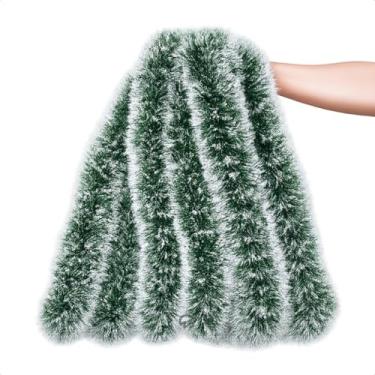 Imagem de Festão Verde Natal Árvore Enfeite Decoração (VERDE NEVADO,5unds/10Metros)