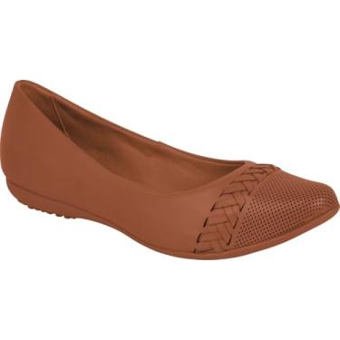 Imagem de Bottero, SAPATILHA FEMININA BOTTERO EM COURO 353328 BICO FINO Cor:Caramelo;Tamanho:35