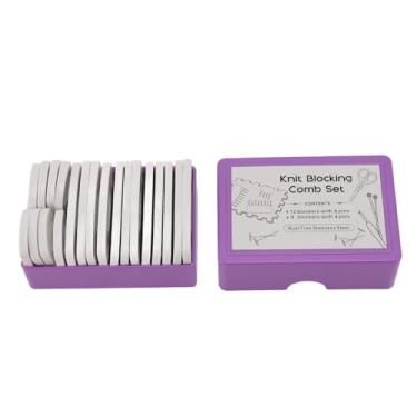 Imagem de HEEPDD Kit de Bloqueadores de Tricôs Kit de Bloqueadores de 20pcs de Pinos de tricô Prático para Bloquear o de crochê de crochê de Renda de Renda Nan Nan