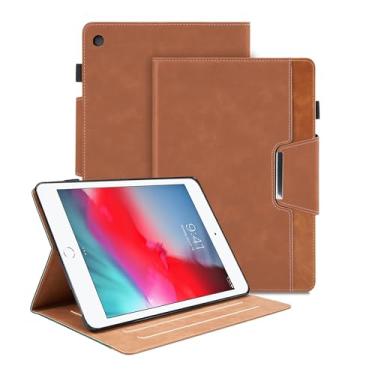 Imagem de Capa para iPad Mini 5ª geração 2019 7,9 polegadas, para iPad Mini 4/3/2/1, capa com suporte de visualização em vários ângulos com bolso, capa para tablet inteligente de couro sintético com fecho