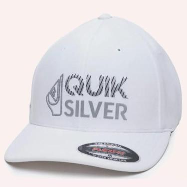 Imagem de Boné Quiksilver Aba Curva Silver Transfer Emb SM26 Branco, Branco, M