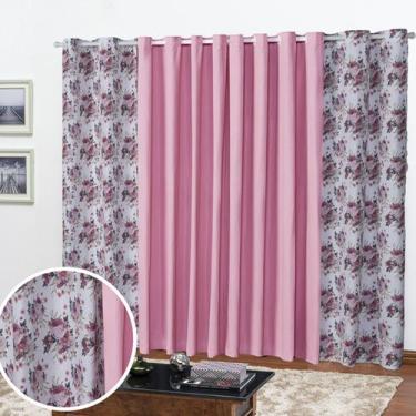 Imagem de Cortina Florata 5,00LX2,20A Parede Inteira, Sala, Quarto ,Escritório, 