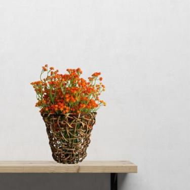 Imagem de Pacote 6 Hastes Flores Artificiais de Qualidade: Buquê de Noiva Elegan