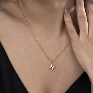 Imagem de Colar com pingente com corrente de aço inoxidável, colar de horóscopo decorado com cristal para mulheres, joia de ouro de 50,8 cm, F, Aço inoxidável, Sem Pedra Preciosa