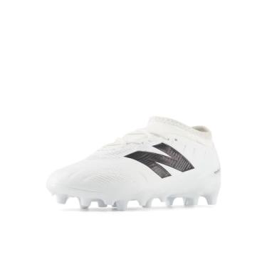 Imagem de New Balance Tênis de futebol infantil unissex Tekela Team Low Laced Fg V5, branco/preto/prata, 16