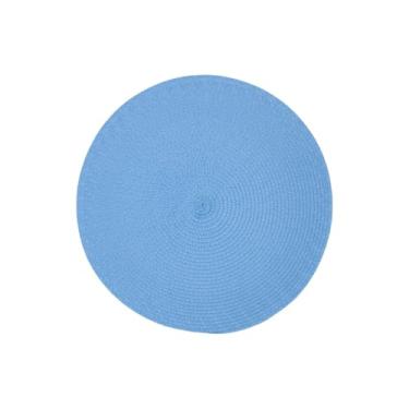Imagem de Jogo Americano 4 Unidades Redondo Jantar para Mesa Posta, Descanso de Prato(Aazul bebe)