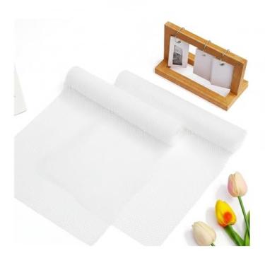 Imagem de Esponja de rede, rede esfoliante africana longa, esponja de banho, rede de chuveiro de pano, rede de limpeza corporal, para uso diário, 30,5 x 31,5 cm (branco, 30,5 x 80 cm)