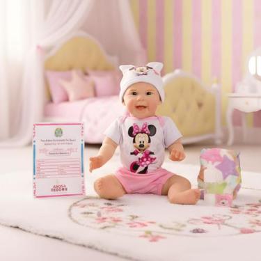 Imagem de Boneca Bebê Reborn Realista Minnie Corpo De Silicone  - ADORA REBORN