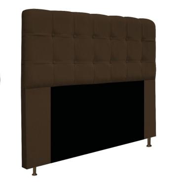 Imagem de Cabeceira e Calçadeira Baú160cm Queen Size Suede Marrom