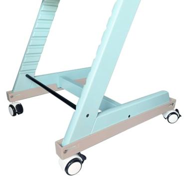 Imagem de Amoxum Rodas compatíveis com cadeira alta Stokke Tripp Trapp, com travas de segurança, rotação de 360°, rodízios silenciosos, conveniência, sem necessidade de perfuração, não danifica sua cadeira alta