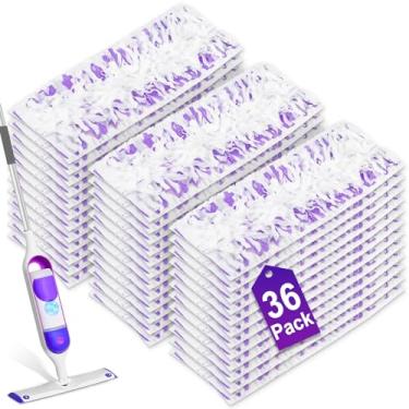 Imagem de Refil de esfregão elétrico para esfregão Swiffer Power, compatível com refis de esfregão Swiffer Power de substituição, refis descartáveis para limpeza de piso em várias superfícies, 36 peças