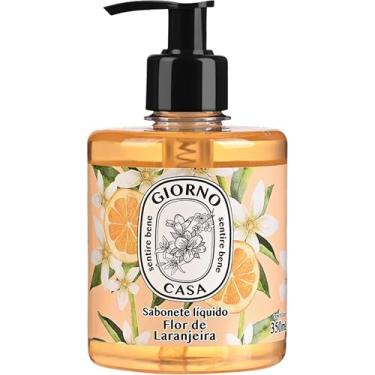 Imagem de Sabonete Líquido Para as Mãos, Flor de Laranjeira, Giorno Casa, 350 ml, Laranja