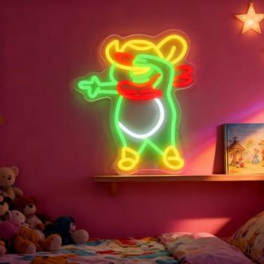 Imagem de Neonawall Neon Sign for Wall Decor Light Up Letters Business Led Sign Birthday Party Gifts Led Decorative Night Signs Room Decorations Supplies Birthday Party Signs for Home Bedroom Dorm (Green Calf)