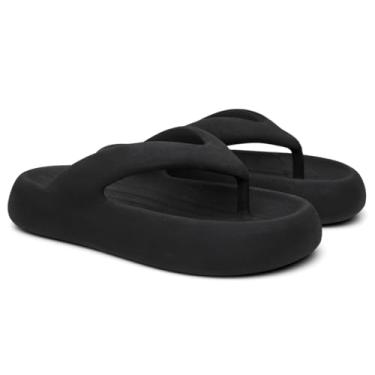 Imagem de Chinelo Nuvem Anatômico Feminino | Design Ultraleve e Confortável | Ideal para Casa e Pós-Treino | Tamanhos 33-40(CLOUD - PRETO,37)