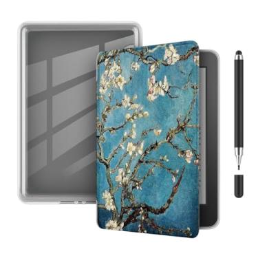 Imagem de Akacy Capa transparente e macia com estampa pintada para Kindle de 10ª geração de 15.2 cm (modelos J9G29R 2019). Capa traseira de borracha TPU de silicone flexível e fina, com cantos reforçados (7)