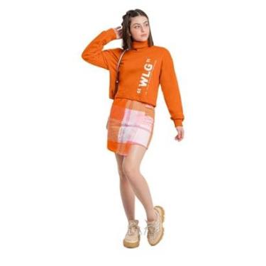 Imagem de Blusão Cropped Juvenil em Moletom Gloss-Feminino